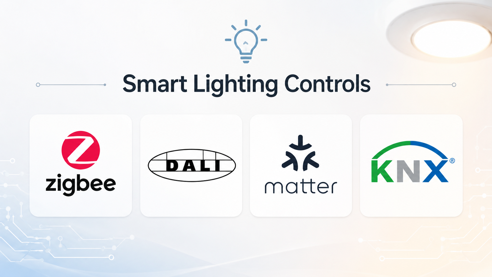 Smart Lighting Controls Explained: DALI, KNX, Zigbee, Wi‑Fi, Matter and Hue